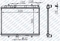 MOTOR SU RADYATORU BRAZING P307-P407-C4-C5-BERLINGO-PARTNER TEPE 1.6-1.8-2.0 HDI 538×380X22 MANUEL SANZUMAN ***