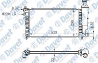MOTOR SU RADYATORU TU5JP 106 GTI-SAXO VTS KLIMALI TU3JP / TU5J41.4 / 1.6 16V 96-03 532×322X23 MANUEL SANZUMAN