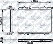 SU RADYATORU P307-P206-C4-C4(B7) DS4-XSARA II-XSARA PICASSO (TU5JP4)1.6 16V OTOMATIK P206 TU3JPOLCU:(378*562*27)