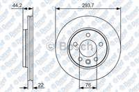 FREN DISKI ARKA (E.NO:0986479097) HAVALI 294MM VW TRANSPORTER V T5 1.9TDI 2.0 2.5TDI 16 JANT 04/2003->