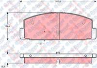 ARKA FREN BALATASI MAZDA 626 2.0 98>02 MAZDA 6 03>10