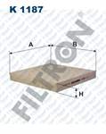 POLEN FILTRESI ESKI KOD: FILTRON K1187 HONDA CIVIC 2007 - 2011 - CRV 2007 - 2011 - ACCORD 2003 - 2008