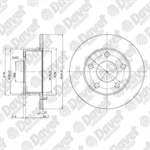 FREN DISKI ARKA PASSAT-(96-05) AUDI 100 (90-94) A6 1.8T-1.9TDI (94-05) SUPER B (02-08) (245X10X5DL)