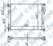 MOTOR SU RADYATORU BRAZING TRAFIC II-VIVARO 01> 1.9DTI KLIMASIZ >MANUEL SANZUMAN 560×448X26