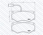 DISK FREN BALATASI ON IVECO DAILY 2.5D 35.12 01 90 - 01 96 ####