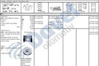 MOTOR SEGMAN 85.00MM STD PEUGEOT PARTNER II BERLINGO II P406 P307 BOXER II JUMPER II DW10TD 2.0HDI 8V P407 P308 C5 II EXPERT III JUMPY III DW10BTED4 2.0HDI 16V BOXER II JUMPER II DW12UTED 2.2HDI 8V OLCU 3.5X2*3