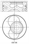  MOTOR PISTON SEGMAN (STD) VW CADDY T5 (BJB-AXB-AXC) 1.2 SILINDIR (79.51)