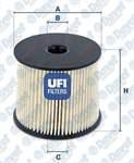 YAKIT FILTRESI PEUGEOT PARTNER P206 P307 P406 P807 EXPERT CITROEN BERLINGO C5 C8 JUMPY XANTIA XSARA FIAT SCUDO  2.0HDI (DW10)
