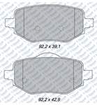 FREN BALATASI ARKA WVA 26198 PEUGEOT P208 II P2008 II 19> CITROEN C4 III 20> DS 3 CROSSBACK 18> CORSA F 19>