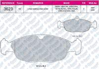FREN BALATASI ON WVA 20547 FISSIZ (OPEL) CORSA A B (95 - )