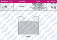 FREN BALATASI ARKA 17.20MM VWA20034 MB 280 350 380 450