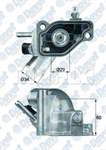 TERMOSTAT KOMPLE (92C) VECTRA B-C ASTRA G-H CORSA C ZAFIRA 1.8 16V