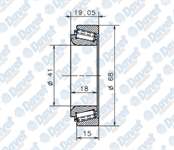 SANZIMAN RULMANI FIORINO GRANDE PUNTO NISSAN MICRA ALMERA (41X68X19.05) (EC42320S01H206)
