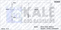 KLIMA RADYATORU RENAULT MEGANE I / SCENIC I 1.4 16V / 1.6 16V / 1.8 16V / 1.9 DTI / 2.0I 99-03 DACIA LOGAN 1.5 DCI / 1.6 16V 05-> (AL/AL) (KURUTUCU ILE)