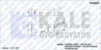 TURBO RADYATORU (INTERCOOLER) JUMPY-EXPERT-SCUDO 1.6 HDI-DMTJ 07> (MEK) (AC+/-) (300X157X80)