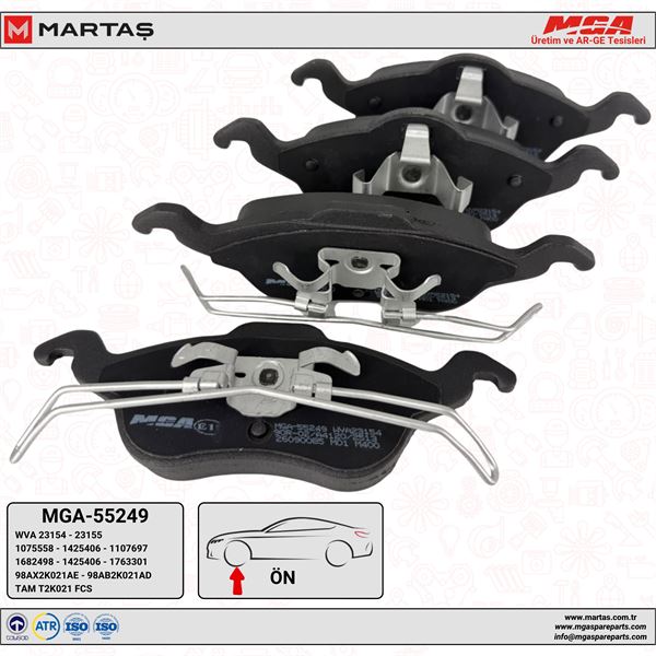 ON FREN DISK BALATA ( FORD FOCUS 98- )