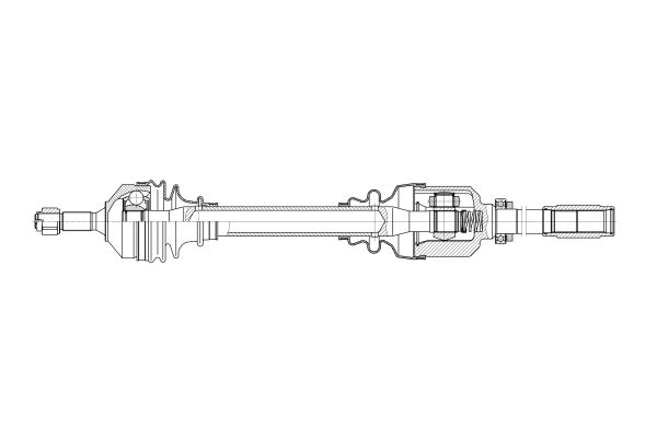 AKS SAG ON PEUGEOT - 206 1.4 1998.08-2012.12