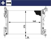 SU RADYATORU 540×378 (FIAT PUNTO FIORINO 1.4 1.2 07-)