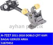 CIFT KAPI BAGAJ GERGISI ARKA (FIAT DOBLO 2010- )