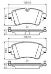 ARKA FREN BALATASI (DISK 300×12 AUDI A4 16- A5 17-) (DISK 330×22 AUDI Q5 17-)