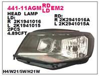 ON FAR SOL MOTORU UZERINDE SIYAH VOLKSWAGEN CADDY 15-