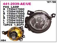 SIS LAMBASI SOL VOLKSWAGEN GOLF VI PLUS TIGUAN 07- TOURAN 06-