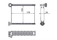 KALORIFER RADYATORU BRAZING (RENAULT  CLIO IV 0.9 1.2 1.6 1.5DCI 12- / DACIA  SANDERO II LOGAN II MC) 8FH351512-034