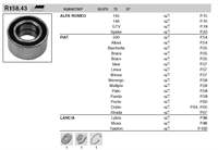 TEKER RULMANI ON ABSLI (FIAT DOBLO 500 ALBEA LINEA FIORINO BRAVA BRAVA OPEL CORSA D-E)