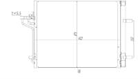 KLIMA RADYATORU FORD FOCUS III 1.6 TI-VCT 2014- 622×471x16