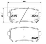 FREN BALATASI ARKA HYUNDAI TUCSON 2015-/ KONA 2017-/ KIA SPORTAGE 2015-/ PICANTO 2011-/ USTTEN DELIKLI