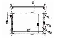 SU RADYATORU BRAZING M/T FORD TOURNEO CONNECT 1.8 06.02-12.13