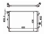 SU RADYATORU (VW CADDY 11- GOLF 04-14 PASSAT 05-14 AUDI A3 03-12 SEAT LEON 06-13)