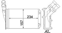KALORIFER RADYATORU MEKANİK ( PEUGEOT 306 CITROEN XSANTIA XSARA ZX ) 234×157