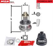 DIS AKS KAFASI (VW POLO 02-18 SEAT IBIZA 02-17 TOLEDO 13-15 SKODA FABIA 11-)