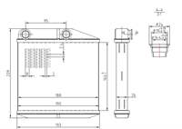 KALORIFER RADYATORU BRAZING ( FIAT DOBLO FIORINO PUNTO LINEA ALFA ROMEO MITO OPEL CORSA D PEUGEOT BIPPER CITROEN NEMO )