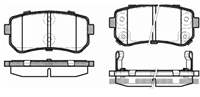 FREN BALATASI ARKA HYUNDAI ACCENT ERA 06-/ / I20 08-15 / I30 07-12 / IX20 10-/ / IX35 10-/ / SONATA 10-14 / KIA CEED 06-12 / CERATO