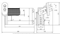 KALORIFER RADYATORU (VW CADDY 96-03 GOLF 86-01 PASSAT 88-93 POLO 95-00 POLO CLS 96-02 SEAT IBIZA 93-02)