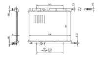 SU RADYATORU ( PEUGEOT PARTNER 2003 YM 307 1.4HDI 1.6 16V 2.0HDI 2.0 16V EW10J4 / CITROEN C4 1.4HDI 2.0HDI 03)377X538X22 M
