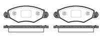ON FREN DISK BALATA WVA 23205 23597 ( PEUGEOT 206 1.4 1.4HDI 1.6 01- )