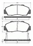 BALATA FREN ON-(HONDA ACCORD 98/02/CRV 97/01/HRV 99/ )