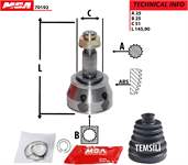 AKS KAFASI DIS (FIAT EGEA 500L 1.4 1.6 JTD DOBLO PUNTO LINEA 1.3 JTD OPEL COMBO 1.3 CDTI ALFA ROMEO MITO 08-)