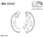 ARKA KAMPANA BALATA 228×42 (VW POLO 18- AUDI A1 18- SEAT IBIZA 18-)