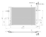 KLIMA RADYATORU (OPEL MERIVA A MPV 1.6 1.4/1.6 16V 1.7 DTI 1.8 03 10)