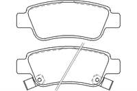 FREN BALATASI ARKA HONDA CRV 2.0 VTEC 2007-2012 CRV 1.6 2012-/