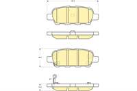 FREN BALATASI ARKA NISSAN QASHQAI J10 07-13 XTRAIL T30 00-/ XTRAIL T31 07-13 PARTHFINDER 13-/ KOLEOS 08-/ JUKE 10-/ SUZUKI GRAND VIT