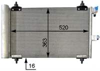 KLIMA RADYATORU-(PEUGEOT 307 02 / PARTNER / CITROEN BERLINGO 02-- XSARA 02-- )