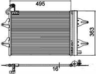 KLIMA RADYATORU (VW POLO 02-10 SEAT IBIZA 02-10 SKODA FABIA 00-14)