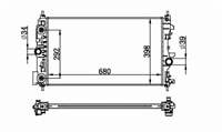 SU RADYATORU BRAZING 26MM SU RADYATORU OPEL ASTRA J A14NET A16LET A16XER OTOMATIK