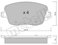 ON FREN BALATASI VW POLO 02-10 SEAT IBIZA 02-10 SKODA FABIA 00-10