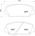 FREN BALATASI ON HYUNDAI ELANTRA 2011-/ ELANTRA 2016-/ I30 2011-/ SANTAFE 13-/ KIA OPTIMA 2012-/ CERATO 2015-/ CEED 12-/ CARENS 12-/